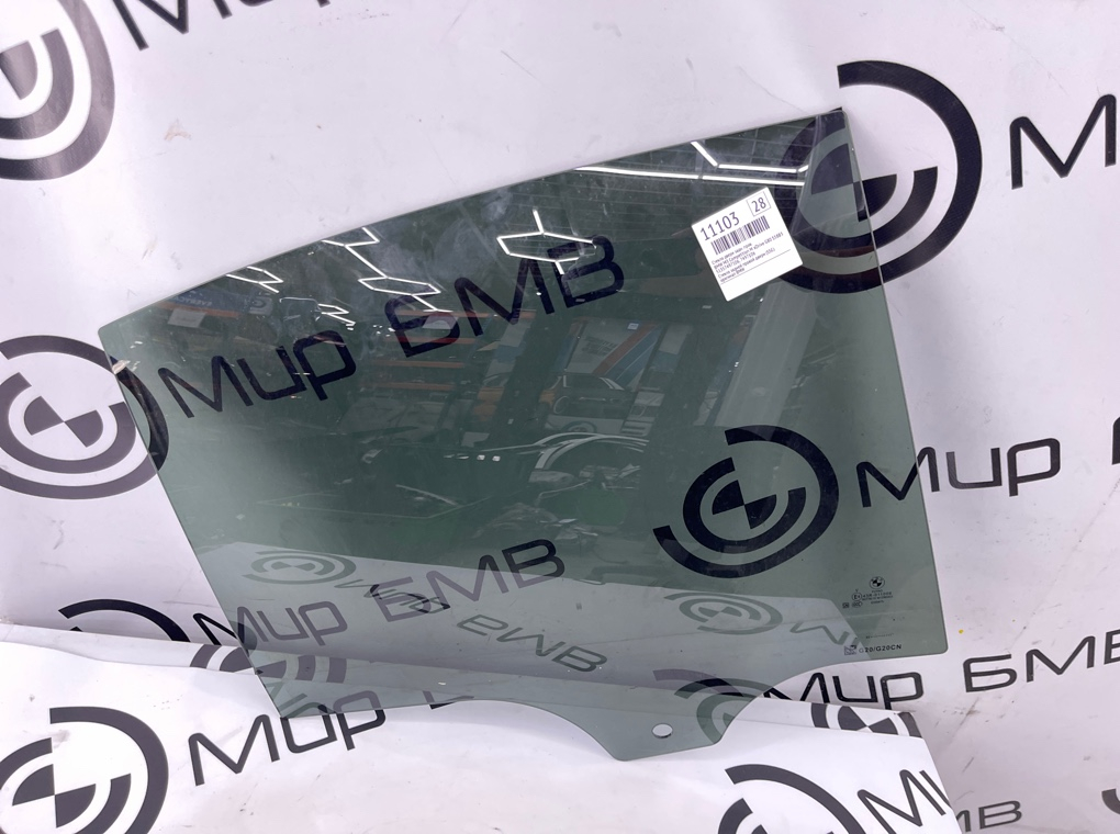 Стекло двери BMW M3 Competition M xDrive 2022 G80 S58B30A Задн. Прав.