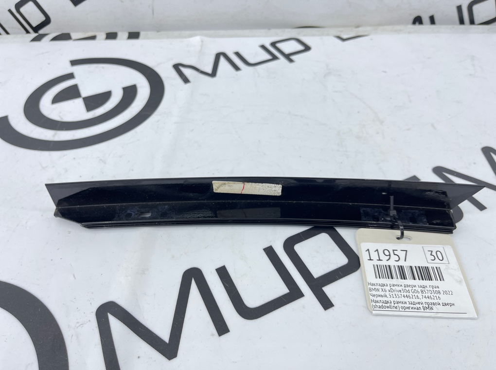Накладка рамки двери BMW X6 xDrive30d 2022 G06 B57D30B Задн. Прав.