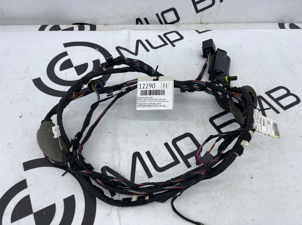 Проводка двери BMW X3 xDrive20d 2019 G01 B47D20B Задн.