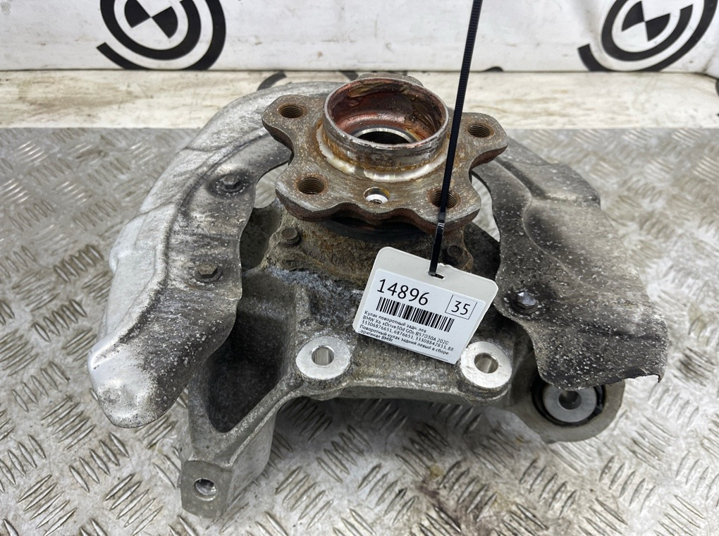 Кулак поворотный BMW X6 xDrive30d 2020 G06 B57D30A Задн. Лев.