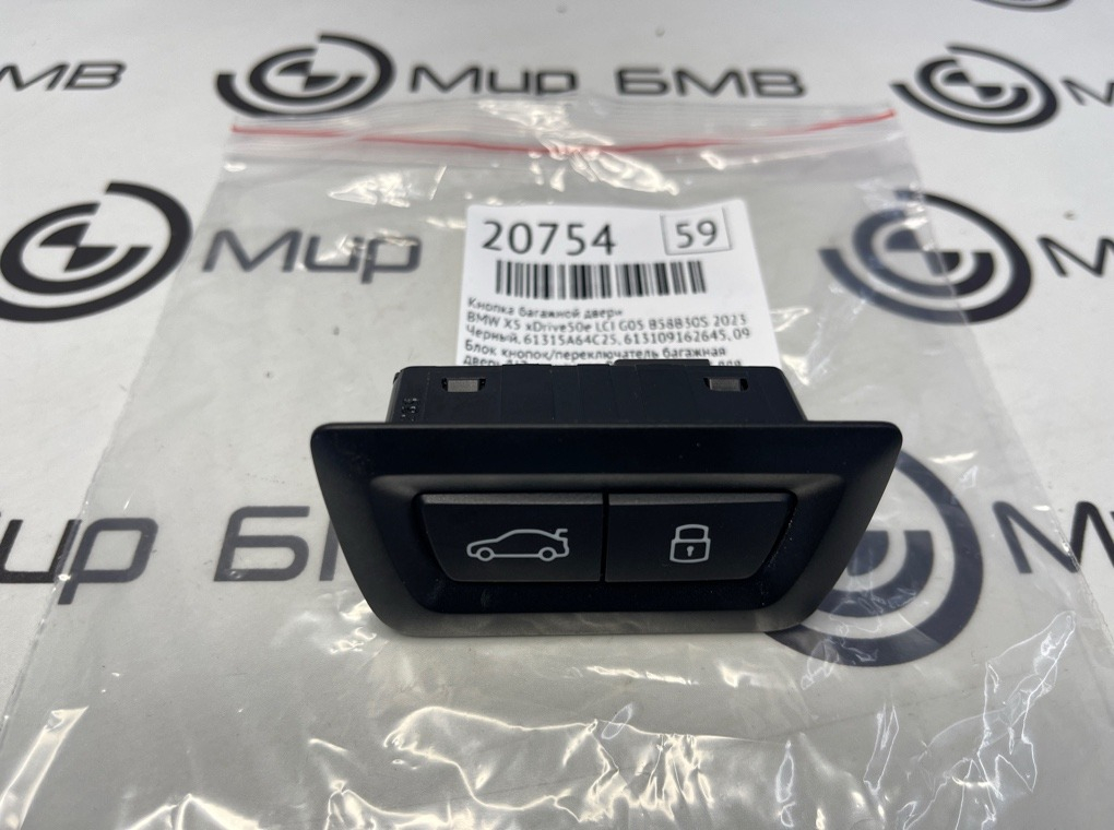 Кнопка багажной двери BMW X5 xDrive50e LCI 2023 G05 B58B30S
